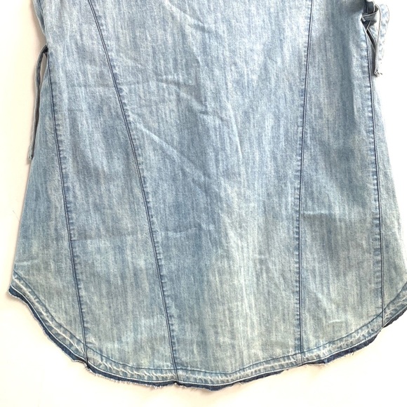 (A8) NEW Free People Isabella Denim Tunic dress $128, Size Small, Blue, NWOT - Picture 8 of 12